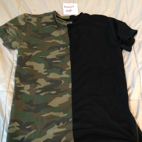 black multi camo shirt